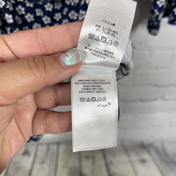 Ralph Lauren Black Label Womens 2X V Neck Wrap Top - Picture 7 of 13